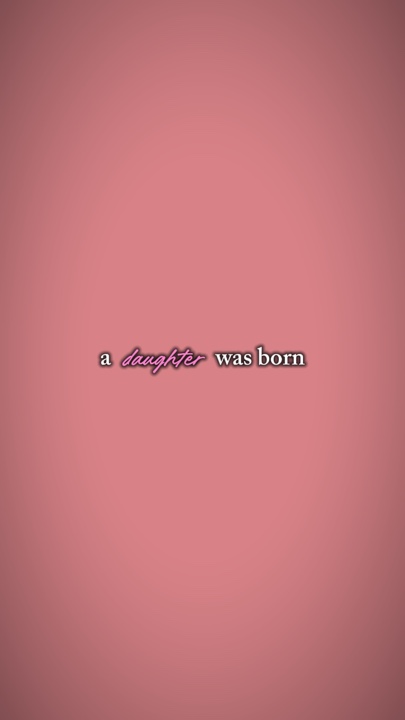 a daughter was born