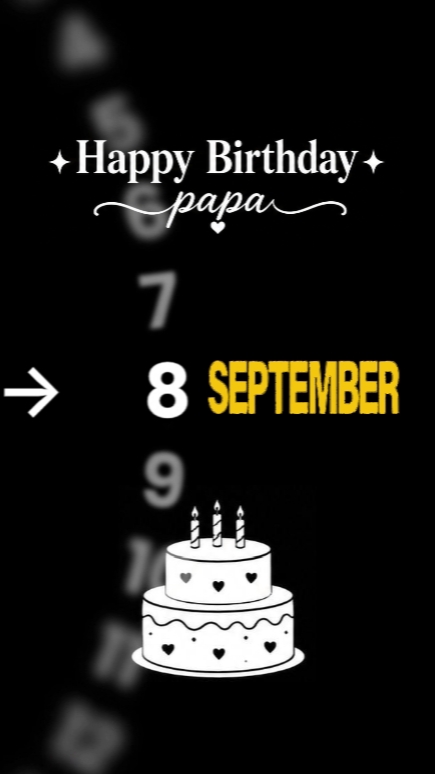 ANIVERSÁRIO PAPAI 8 DE SETEMBRO