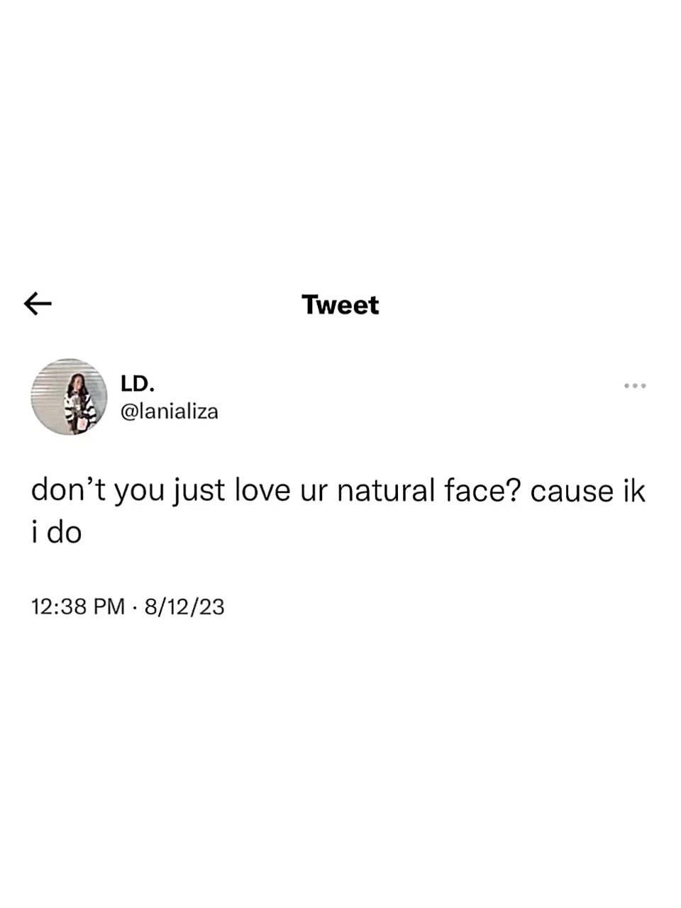 visage naturel