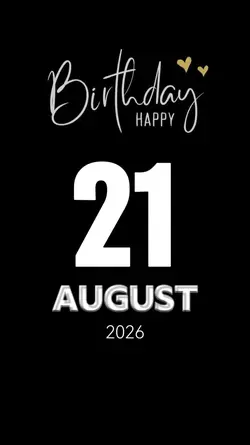 birthday 21 aug 2026