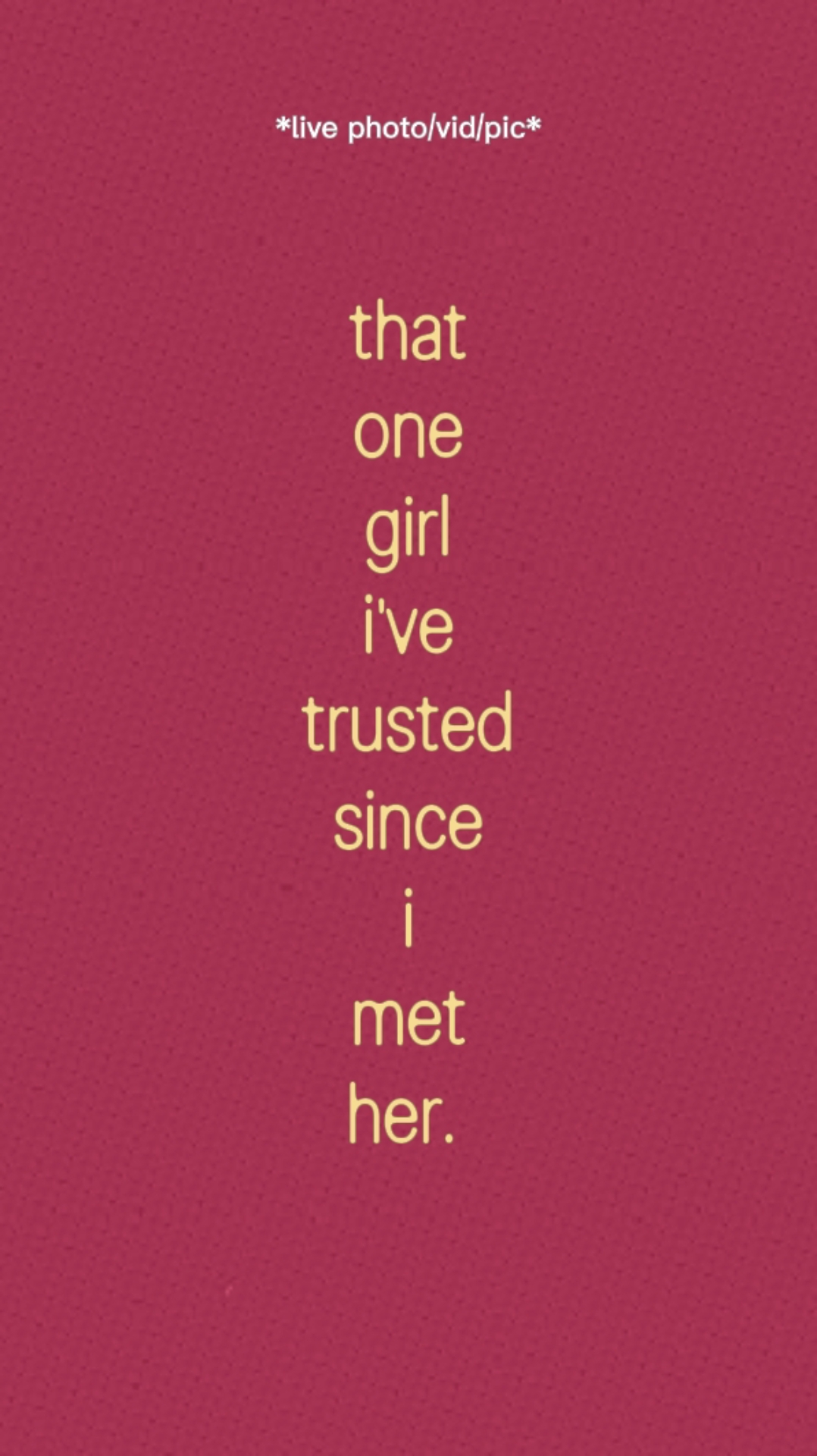 Une fille, j'ai confiance