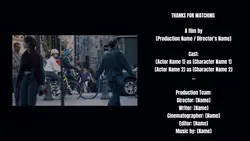 Outro credits film