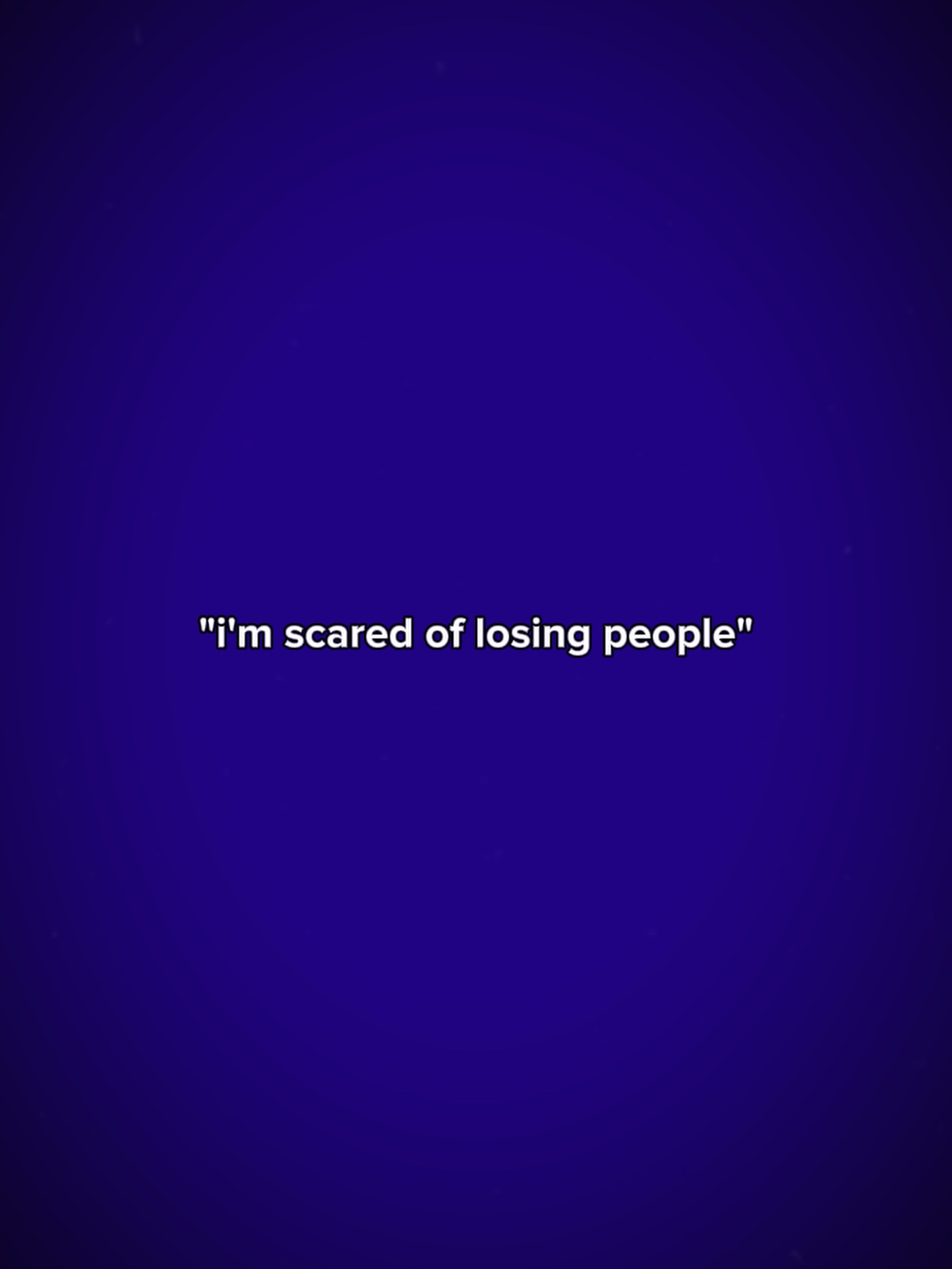 Losing ppl u 