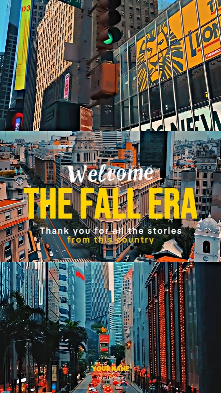 Welcome the fall era