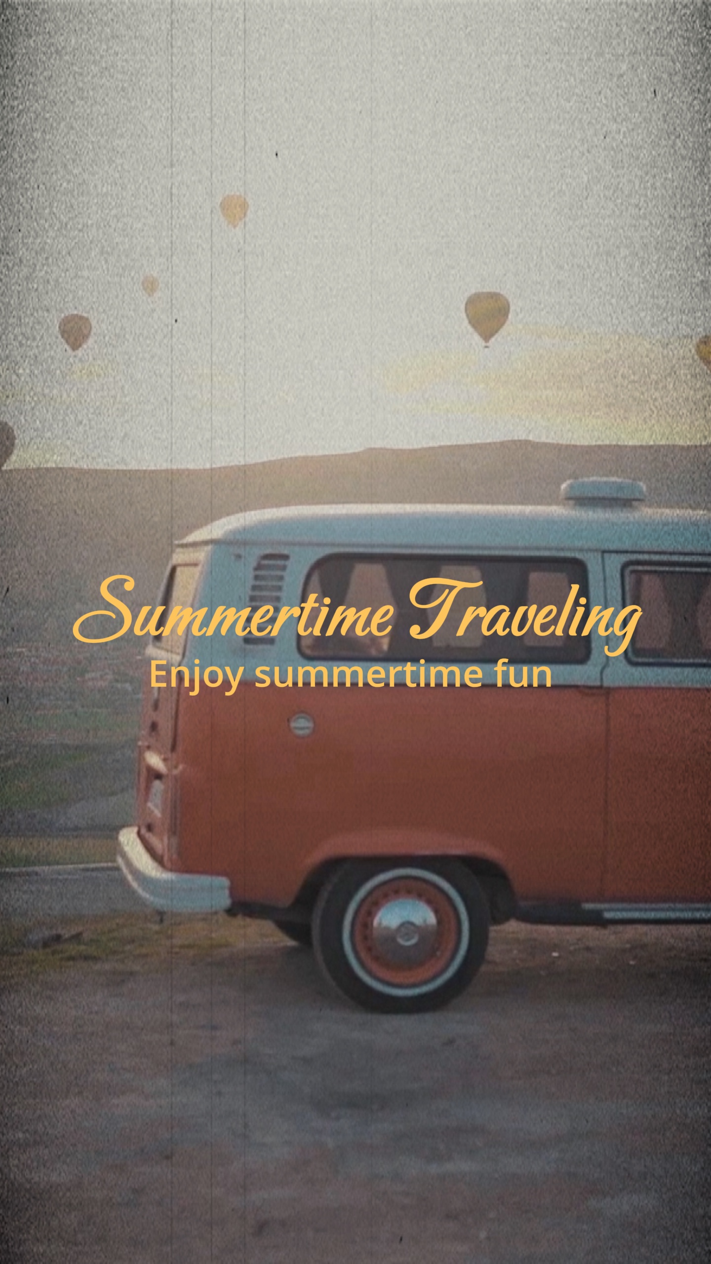 Travel Industry Retro style Template Promotion