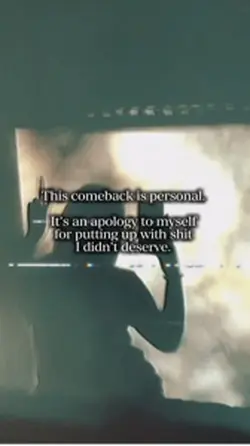 An apology to myself
