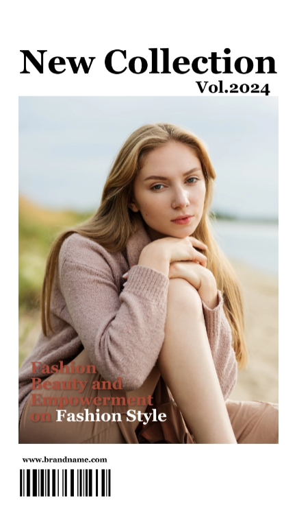 Promoción de estilo de revista