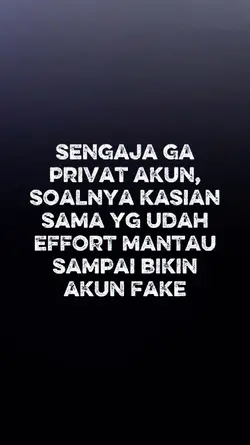 sengaja ga privat