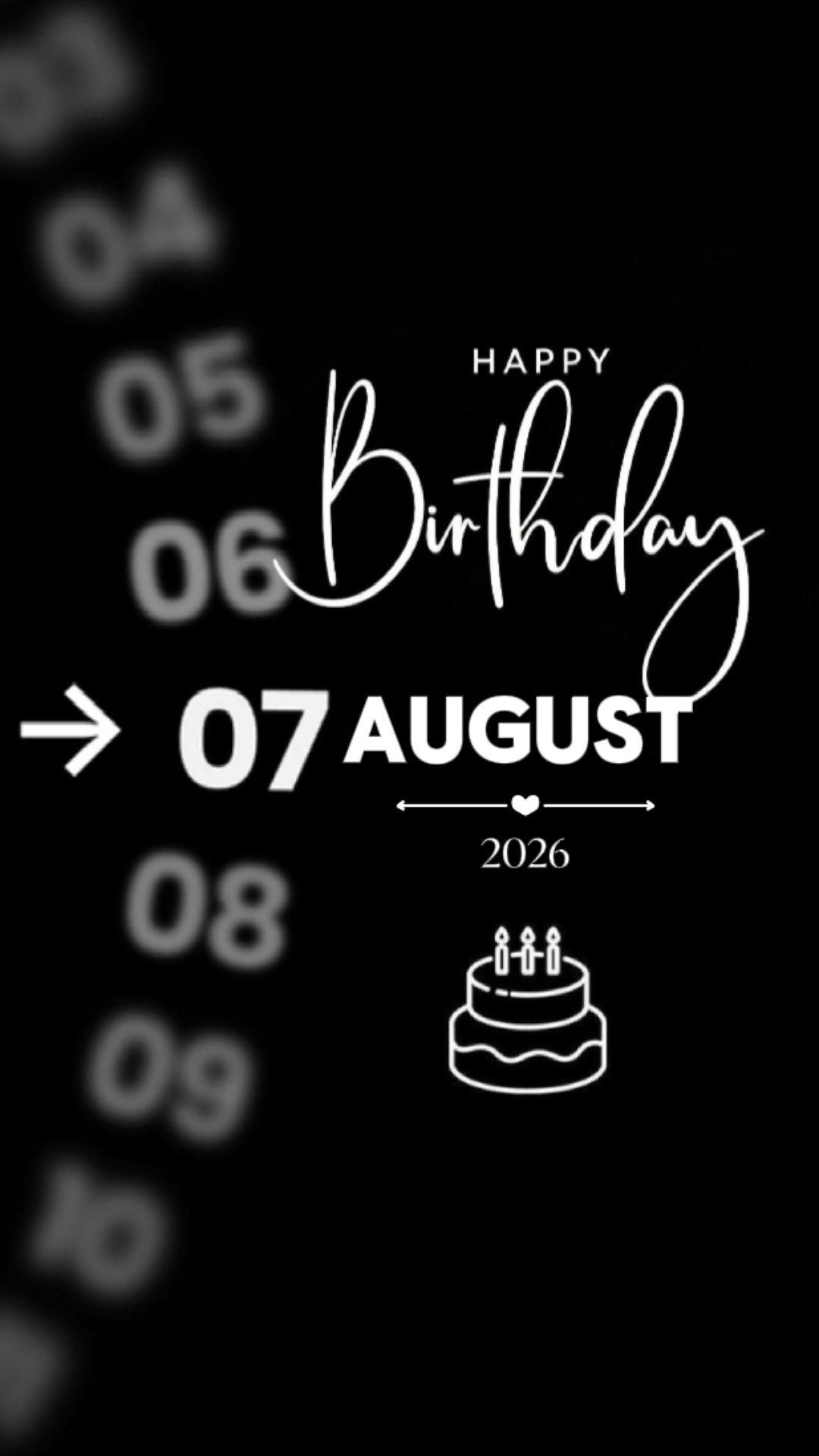 HBD HUSBAND 7 AUGUST