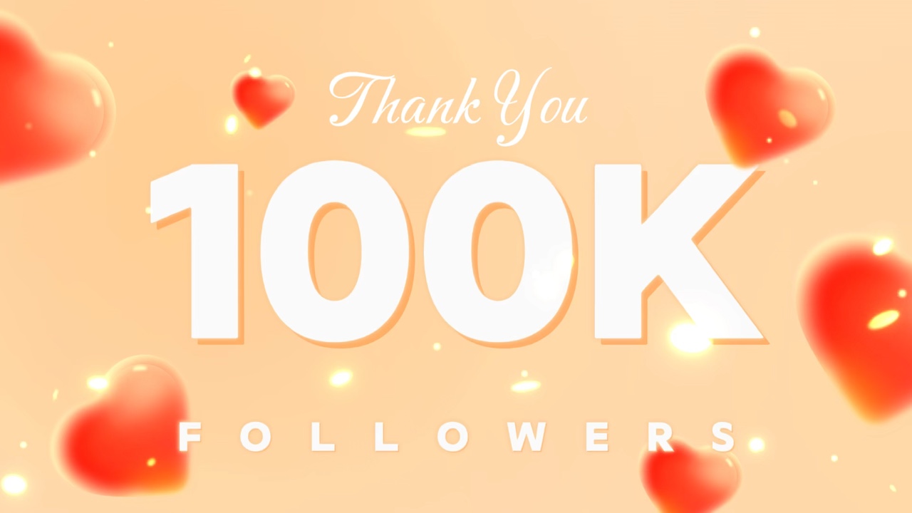 Social Media, Milestone thank you followers, YT Commercial templates.