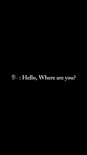 Bonjour où es-tu?