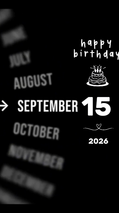 HBD SON 15 SEPTEMBER