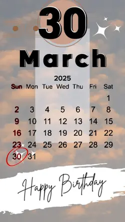 hbd 30 march 2025