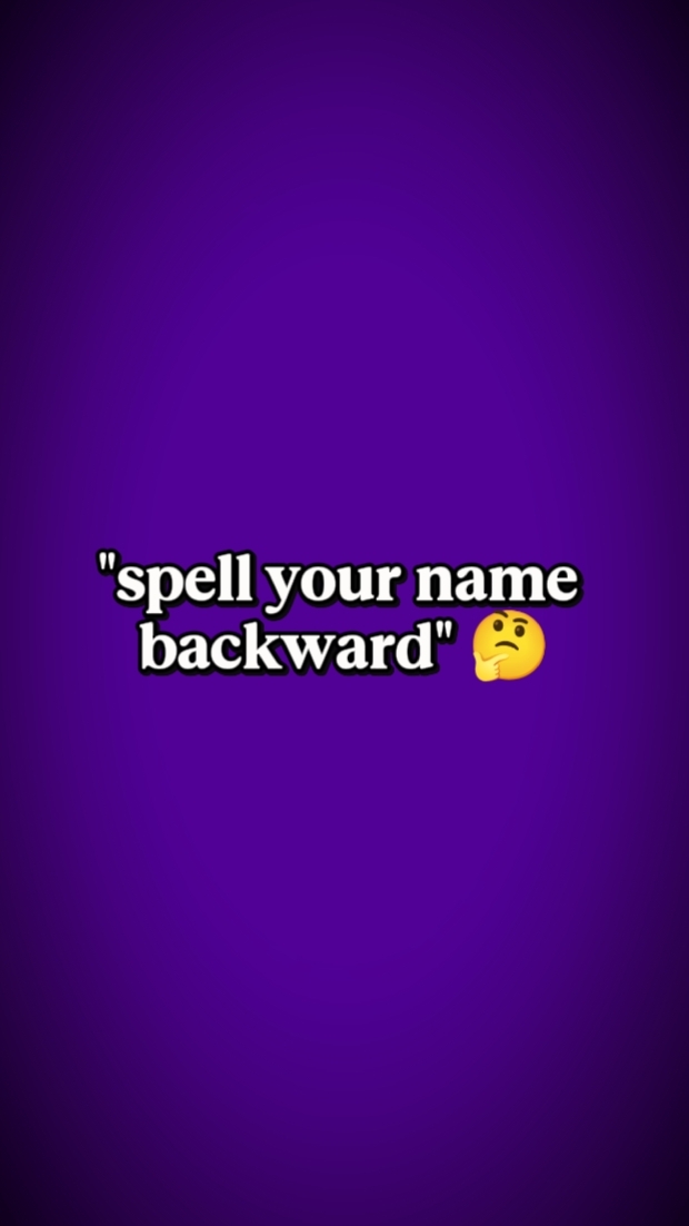 Spell backward