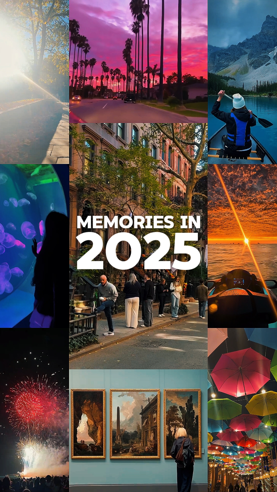 Récapitulatif des souvenirs 2025