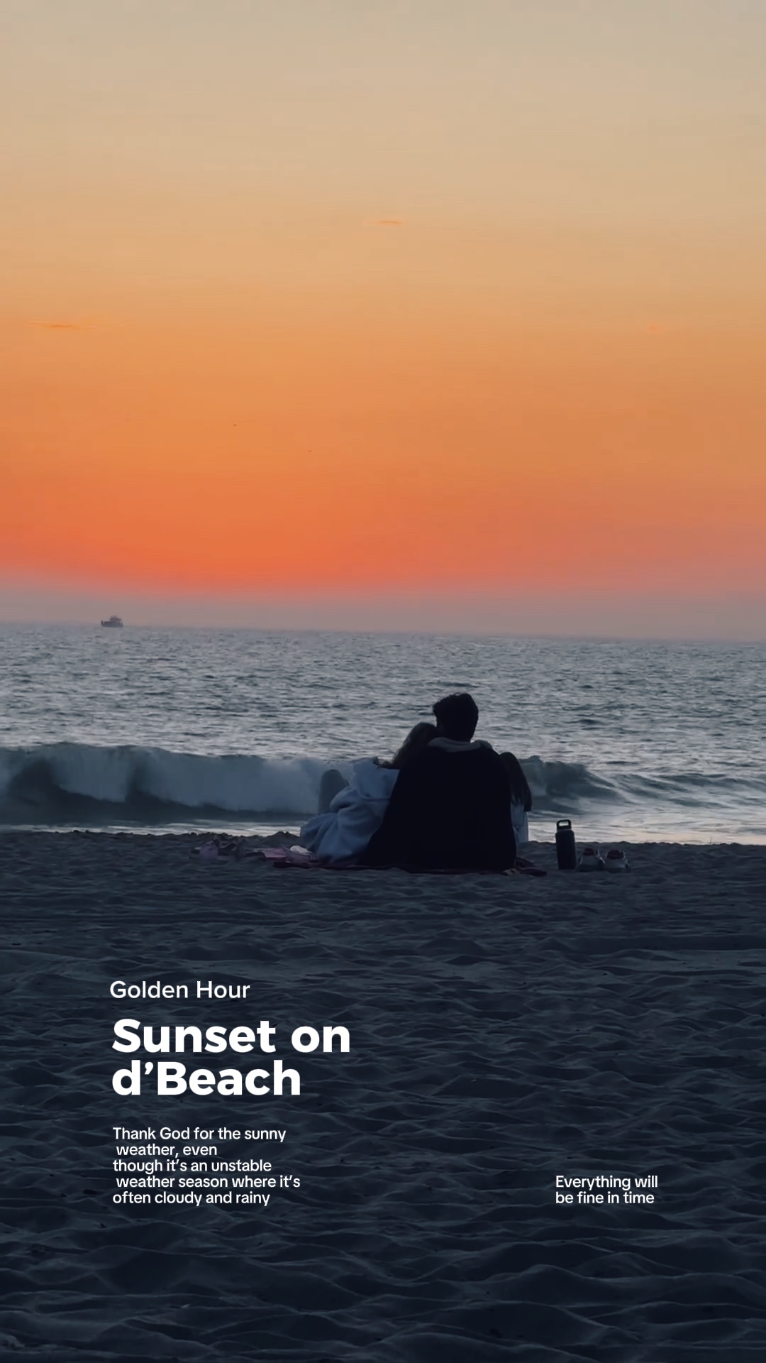 Puesta de sol en la playa