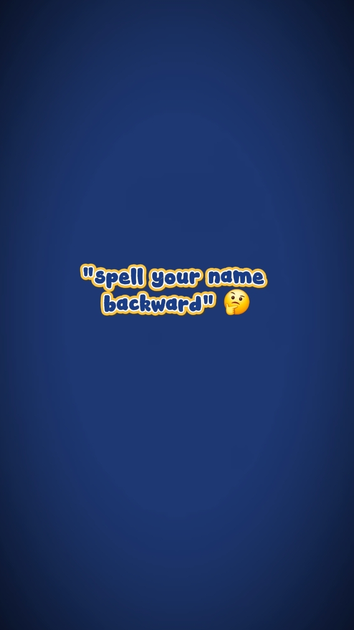name backward 