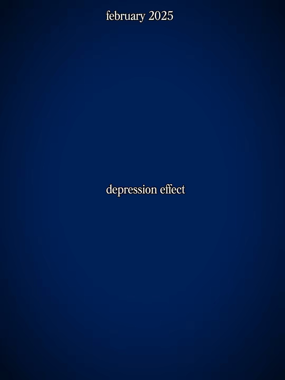 Depression effect 