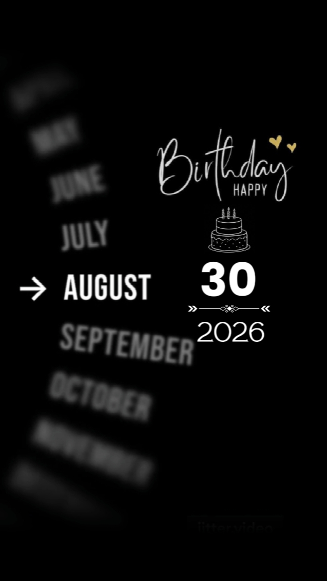 Anniversaire 30 AOÛT 