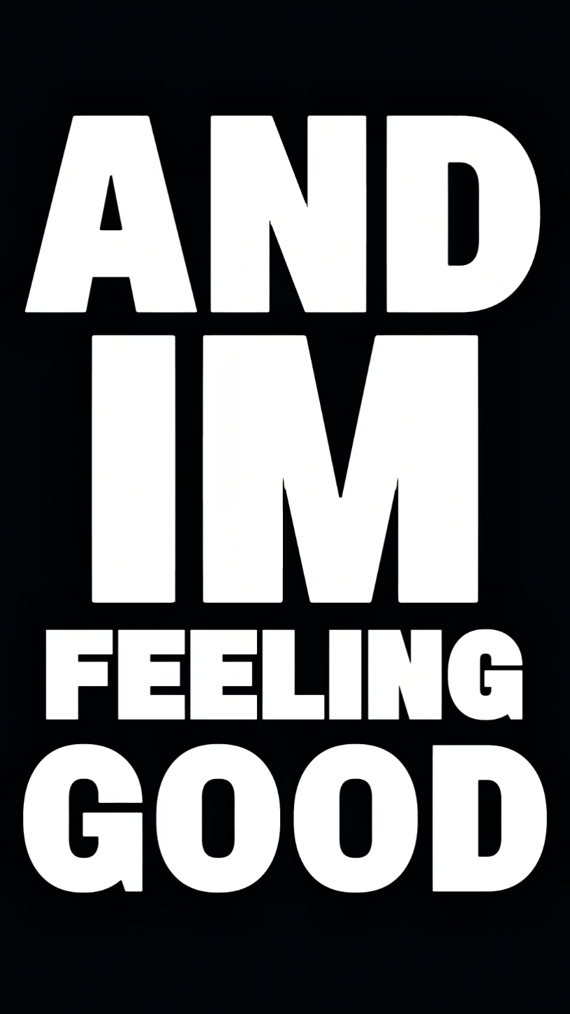 Y me siento bien