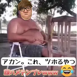 あかん。これツボるやつ顔ハメテンプレ
