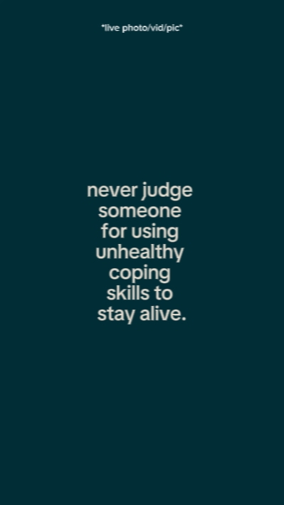 never judge someone 