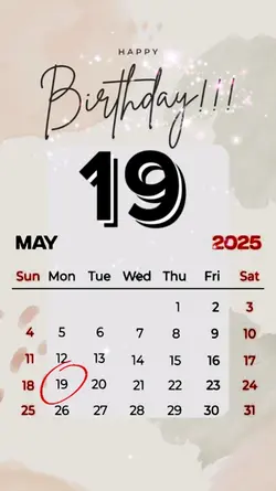 Hbd 19 May 2025