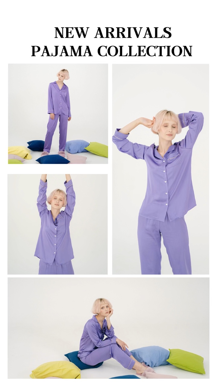 Mga malikhaing ad ng koleksyon ng pajama