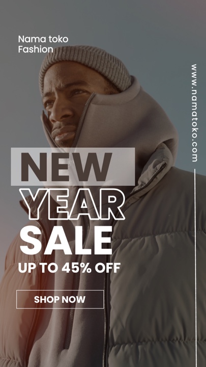 Promoción: rebajas de año nuevo