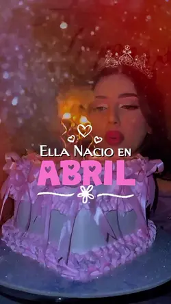 Ella nació en Abril 