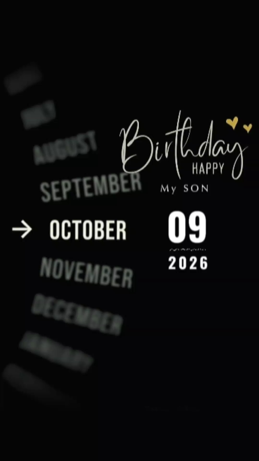 hbd son 09 october