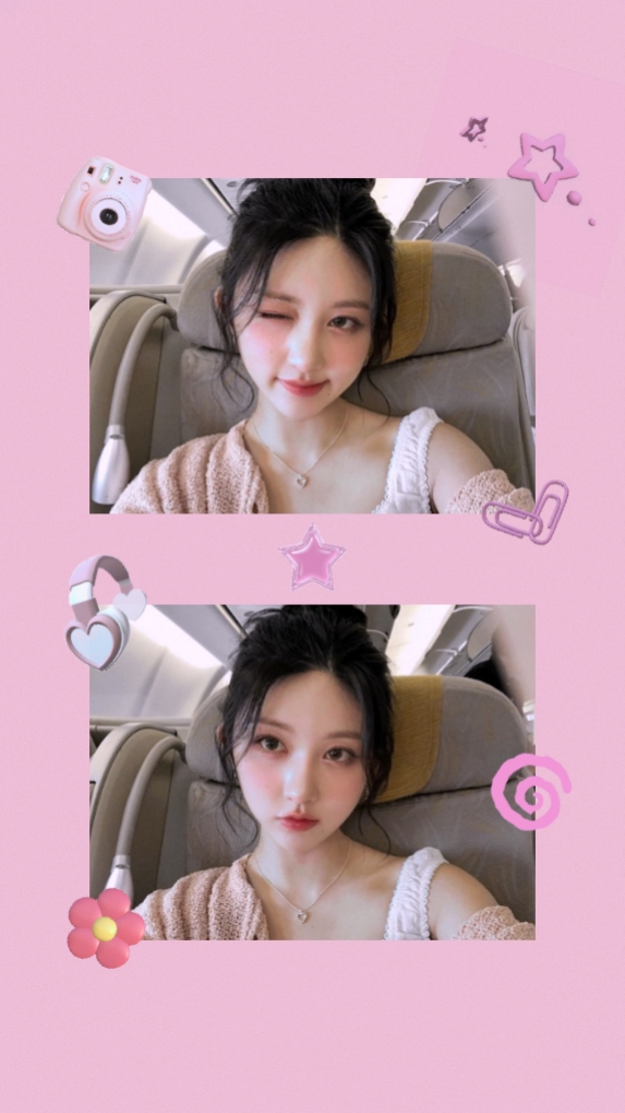 2 foto pink frame !!
