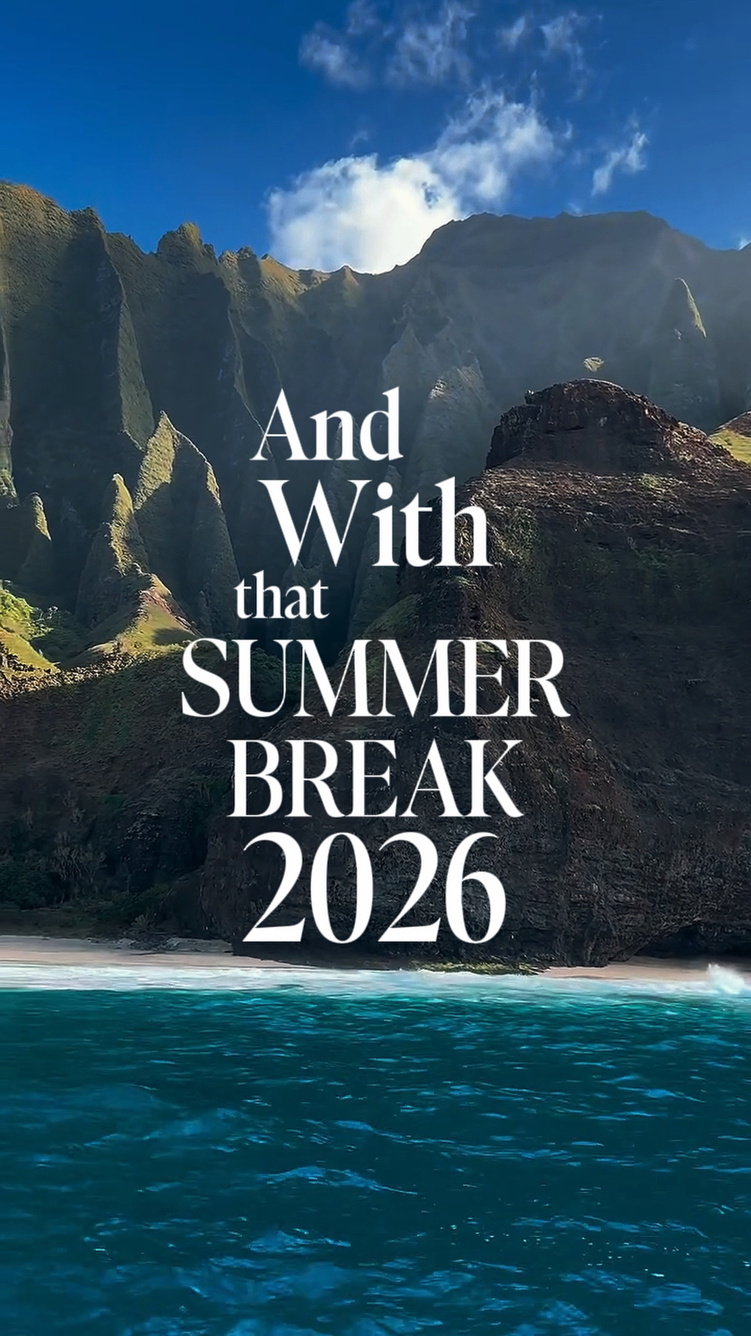 Vacances d'été 2026