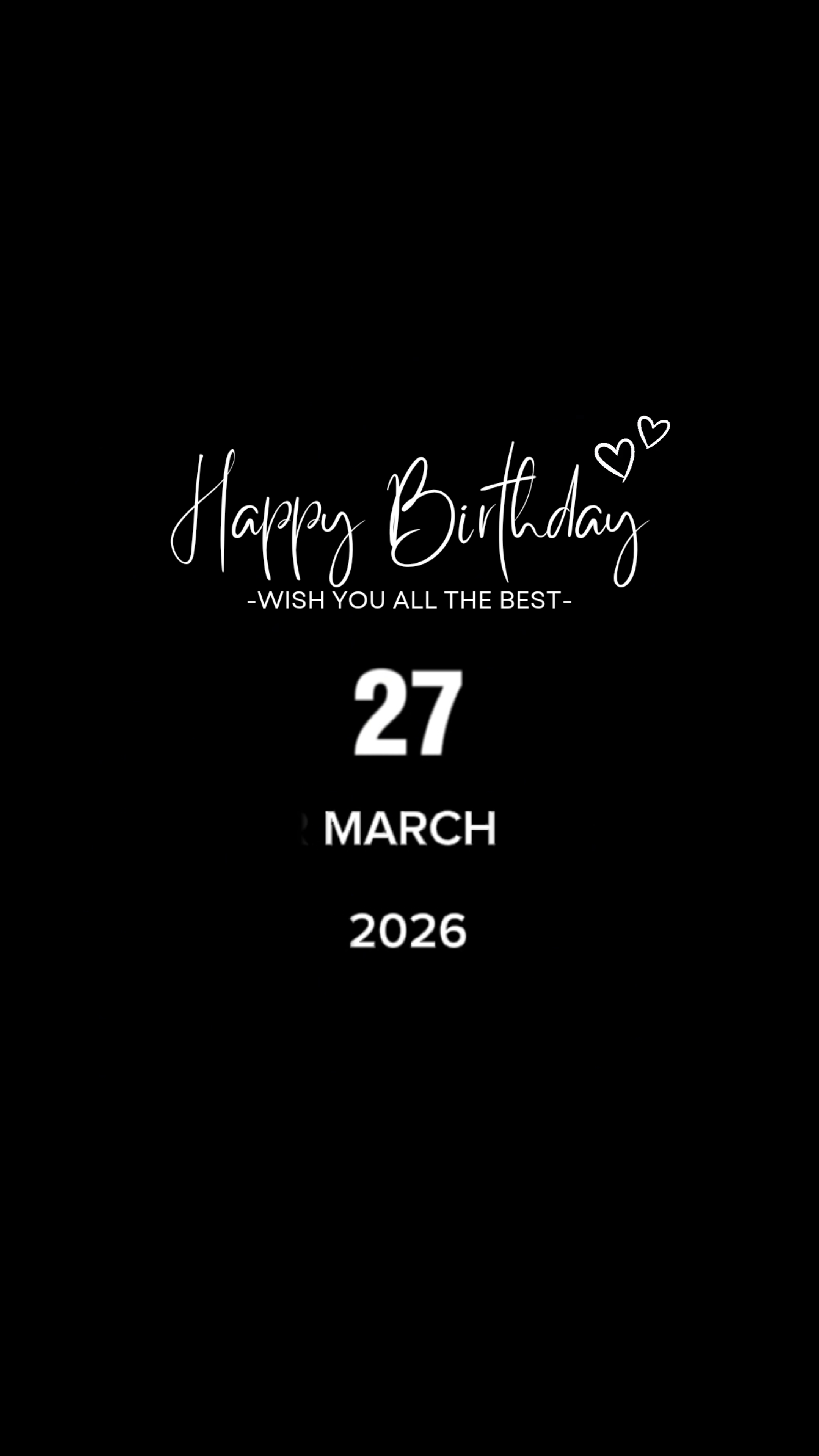 HBD 27 MARS