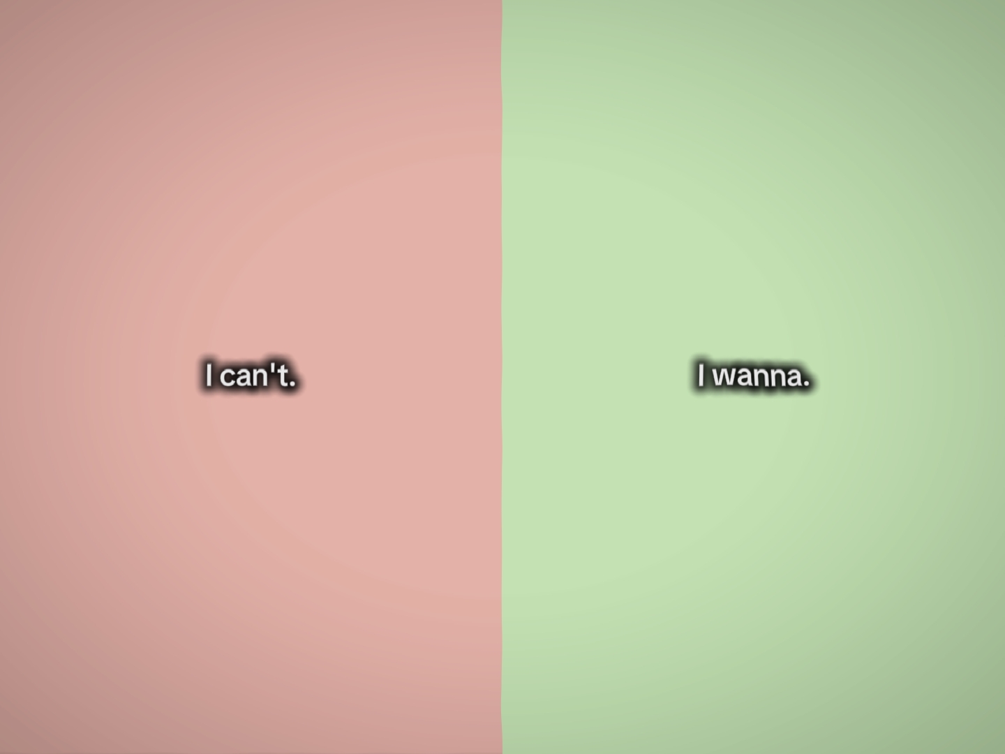 i can't i wanna