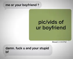 me or ur bf