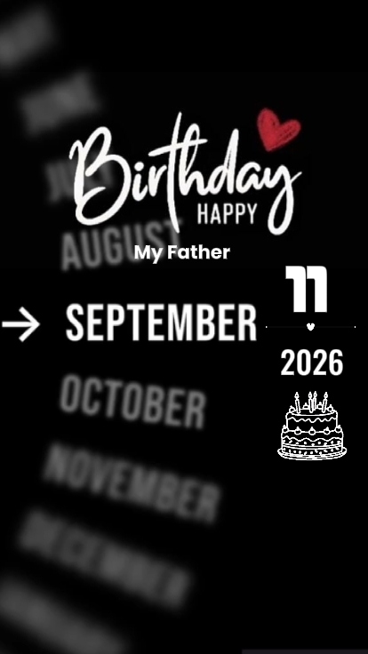 ULANG TAHUN AYAH 11September