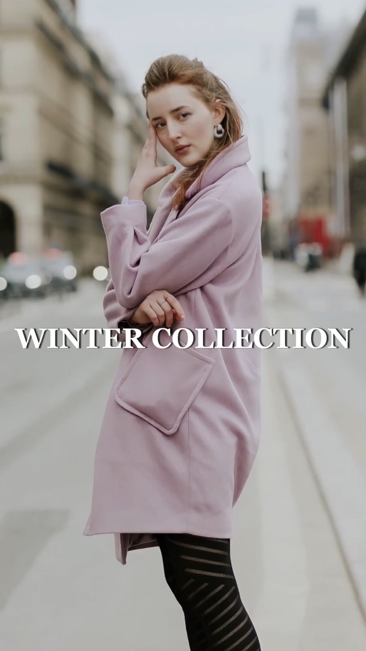 Winter Clothing Product Display in TikTok Style
