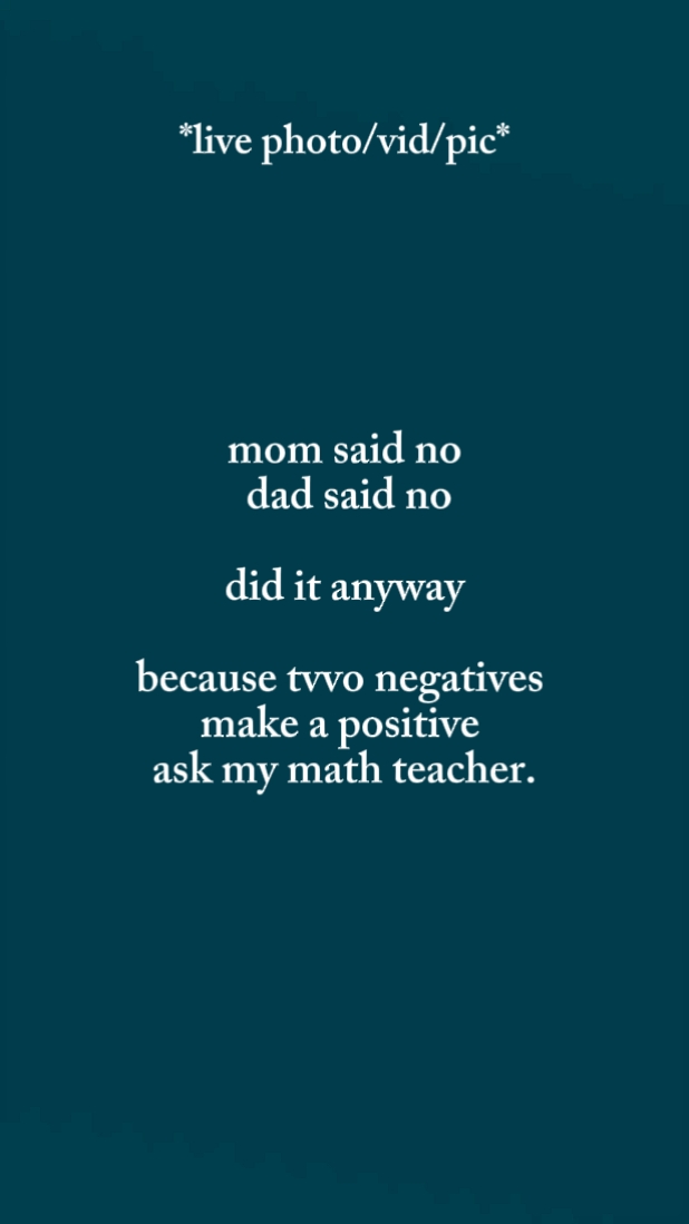 mom said dad said no
