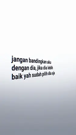 Jangan Bandingkan