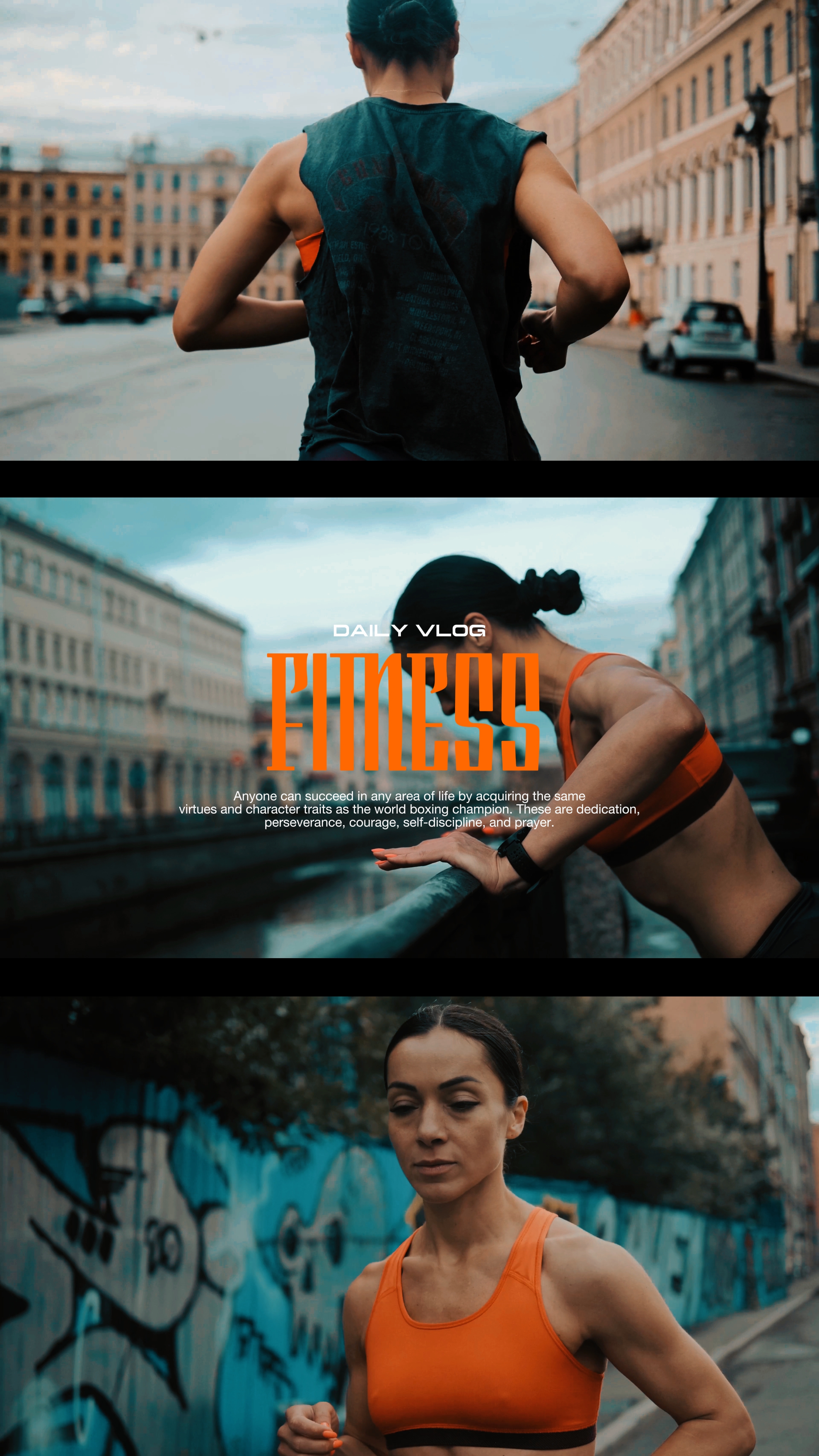 Vlog diário de fitness 