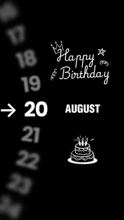 BIRTHDAY 20 AUGUST