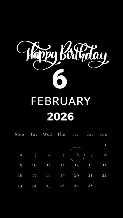 HBD 6 FÉVRIER 2026