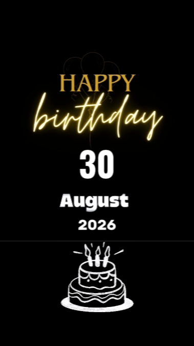 HBD 30 AGUSTUS 2026