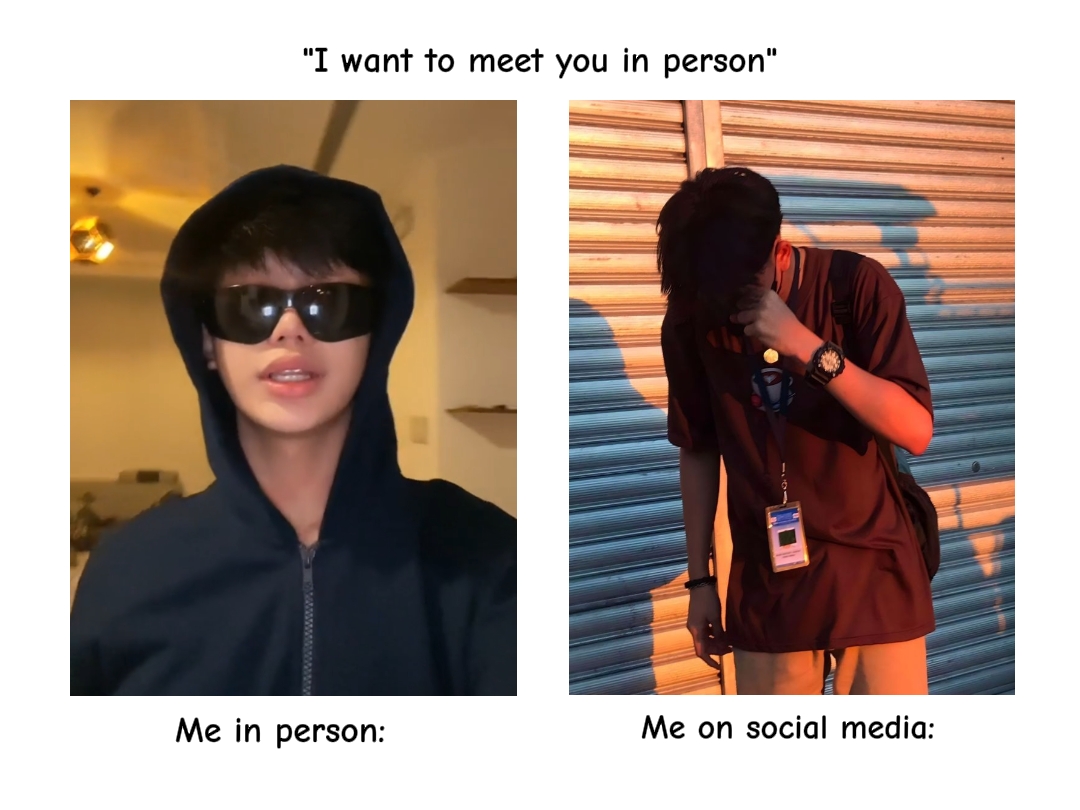 Redes sociales vs real