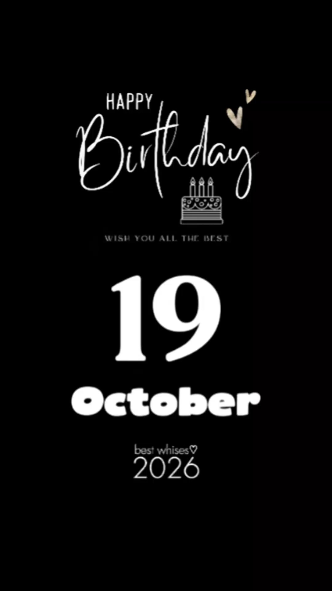 Hbd 19 october 2026