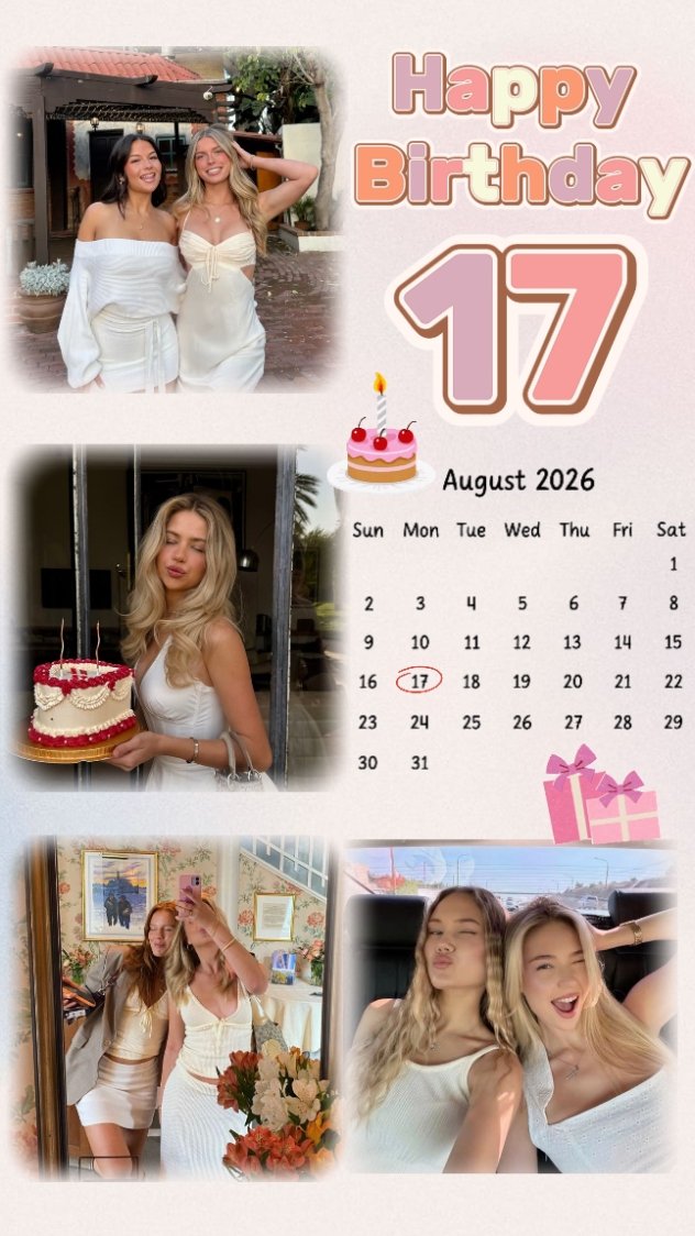 BIRTHDAY 17 AUGUST