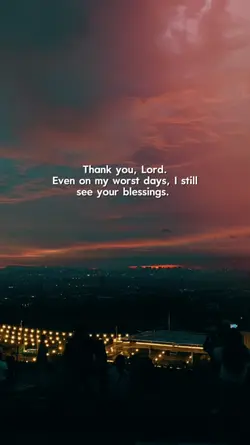 Thank you Lord