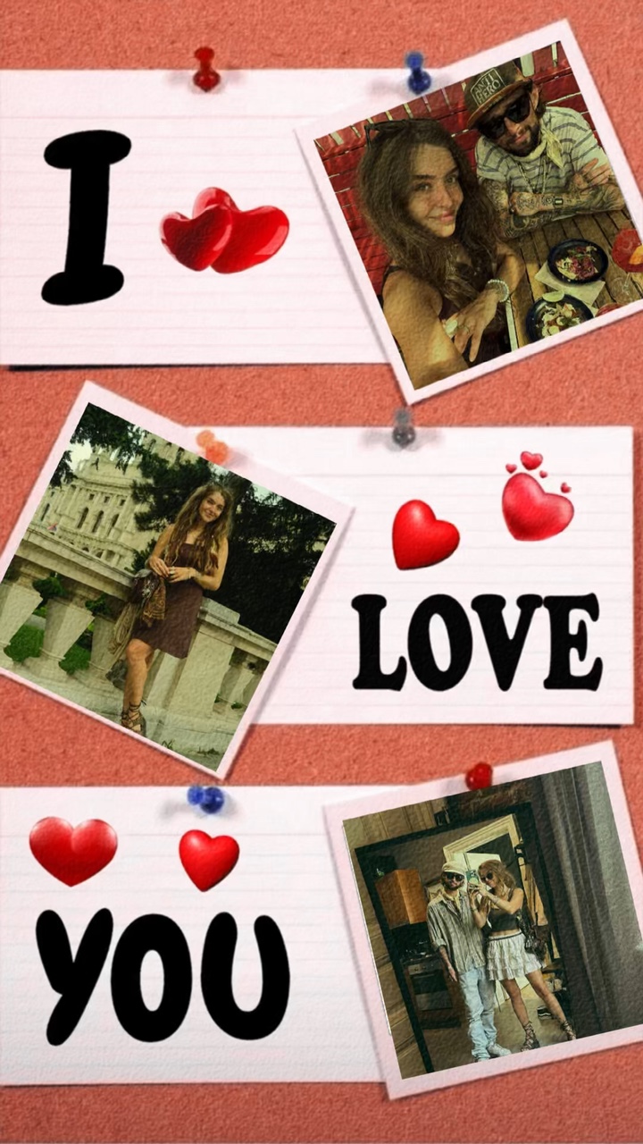 Collage de fotos de pareja