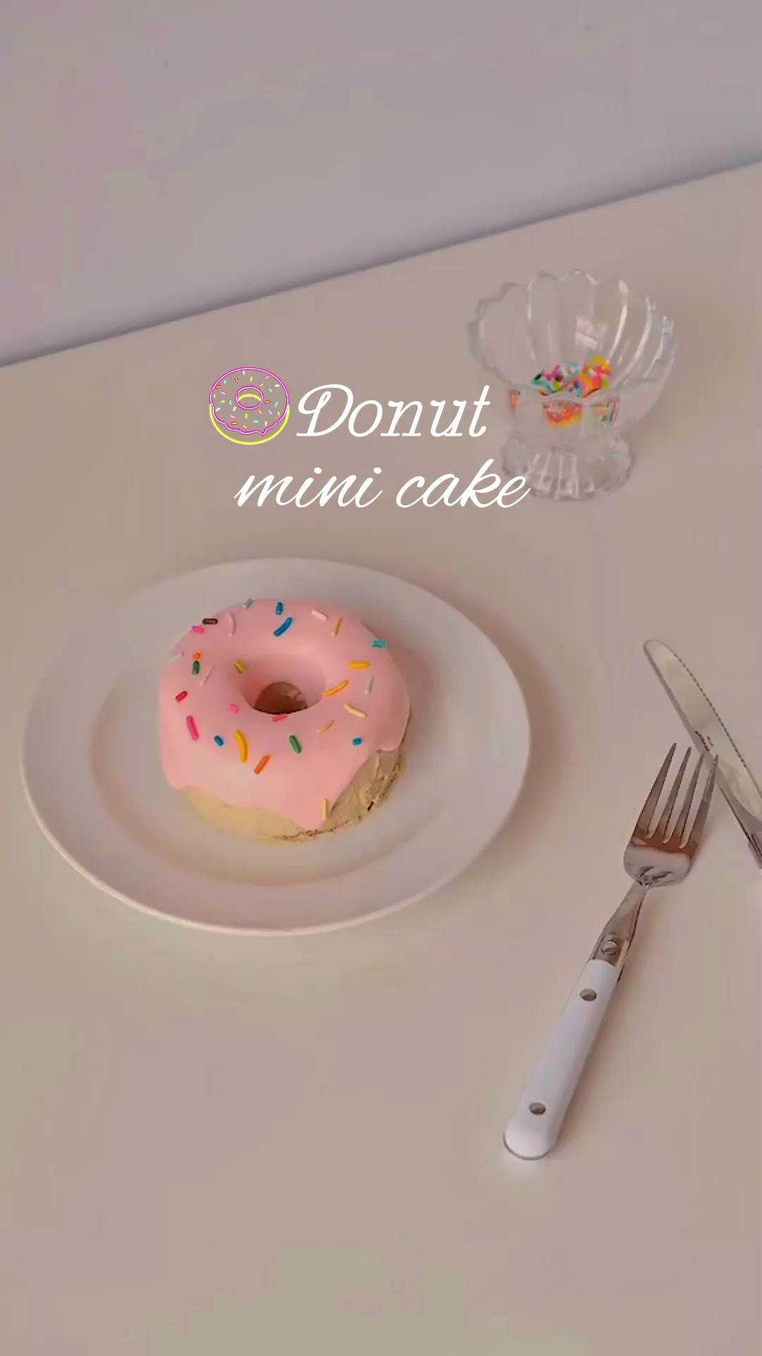 Mini pastel de rosquillas